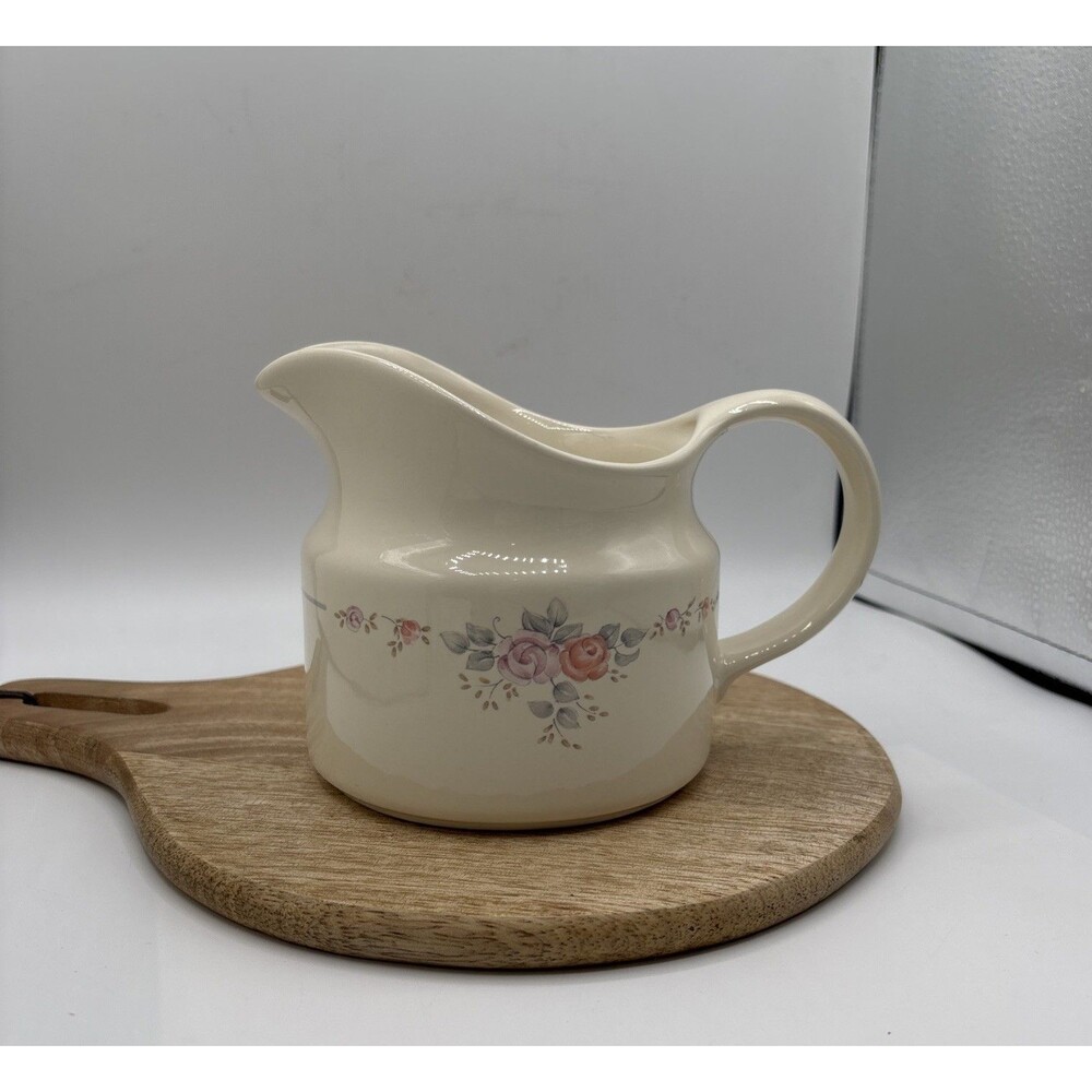 Pfaltzgraff Trousseau Creamer Pitcher Floral Retired 1996 Replacement Preowned